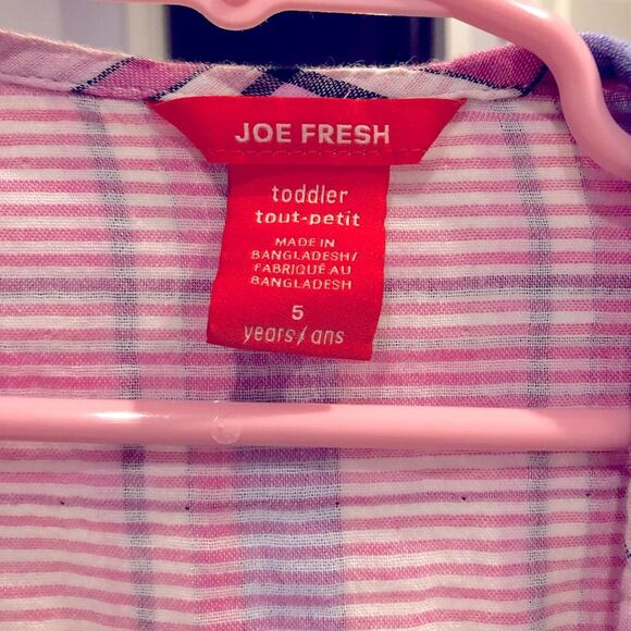 Ruffle Babydoll Shirt 5T Button Down - Picture 4 of 4